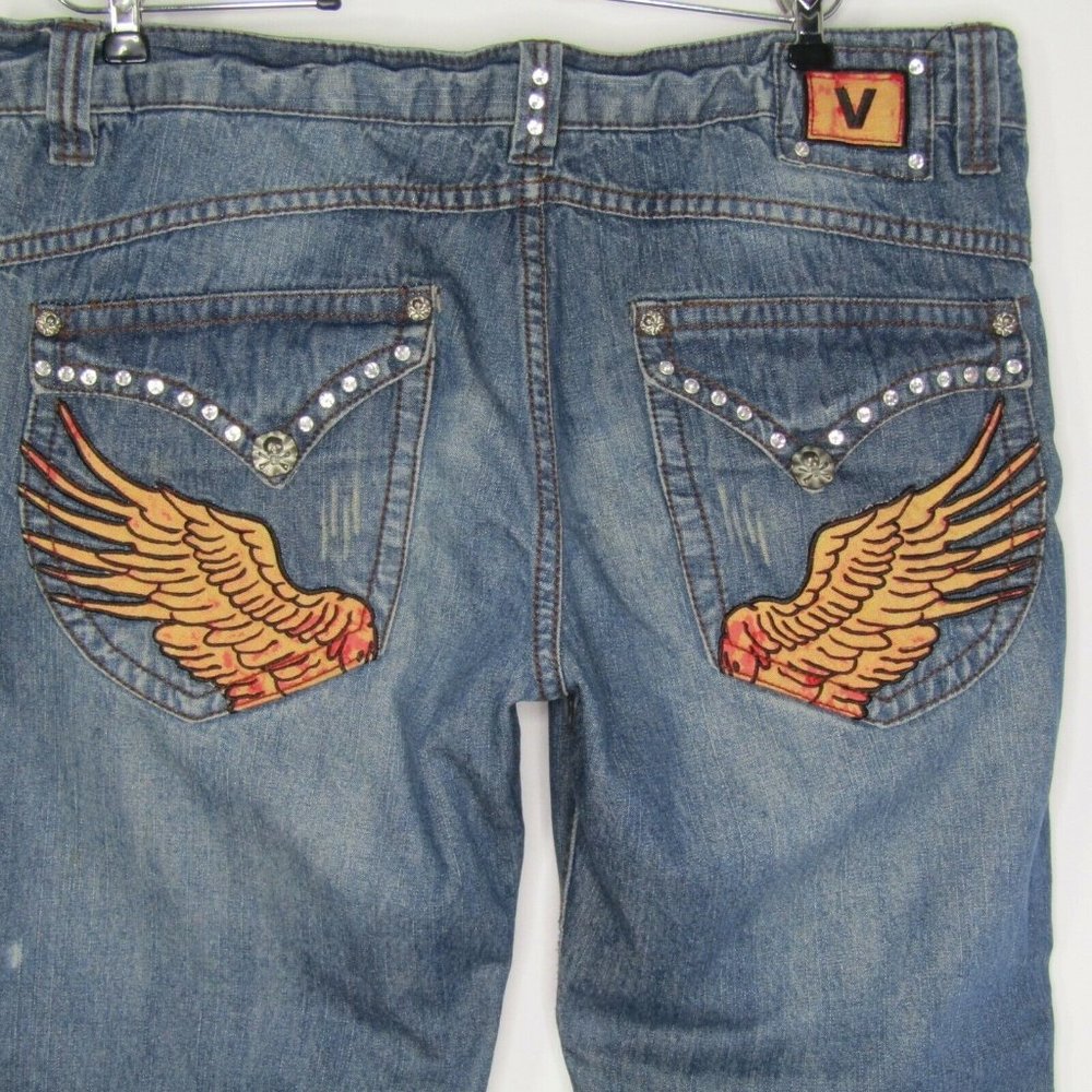 Men's Verdo Wings Straight Leg Jeans Size 38